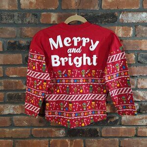NWT Spirit Jersey Sesame Street Merry & Bright L/S T-shirt Christmas Youth M